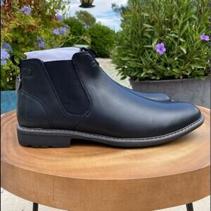 SKECHERS Mark Nason Mens Leather Chelsea Comfort Pull On Boot Black Size 12